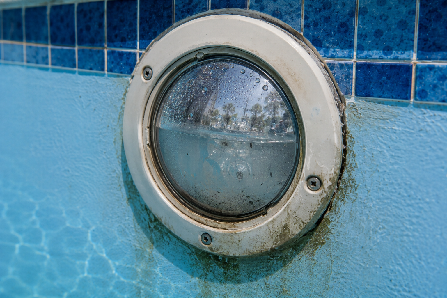 Pool Light with Condensation