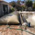 Backyard Pool Renovation with Water Bladder 70x70